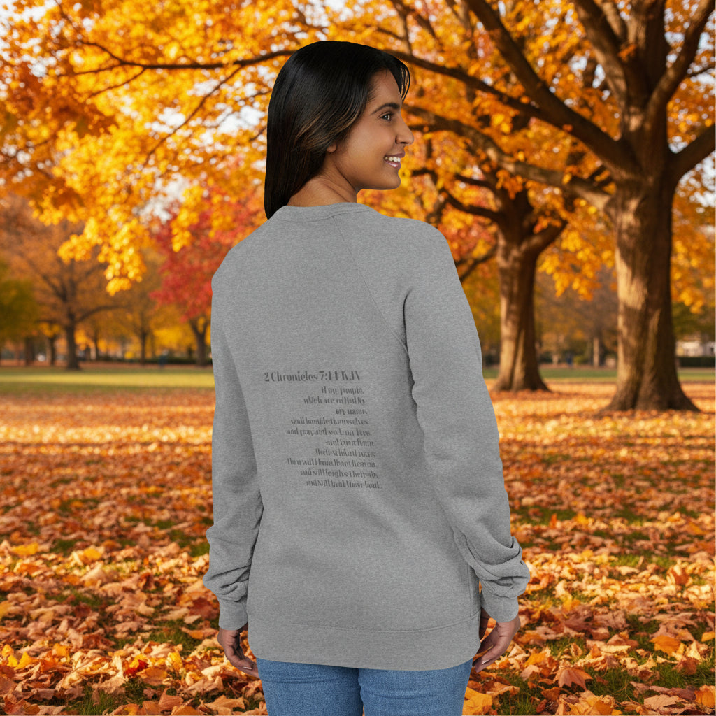 Fleece Raglan Sweatshirt 2 Chronicles 7:14