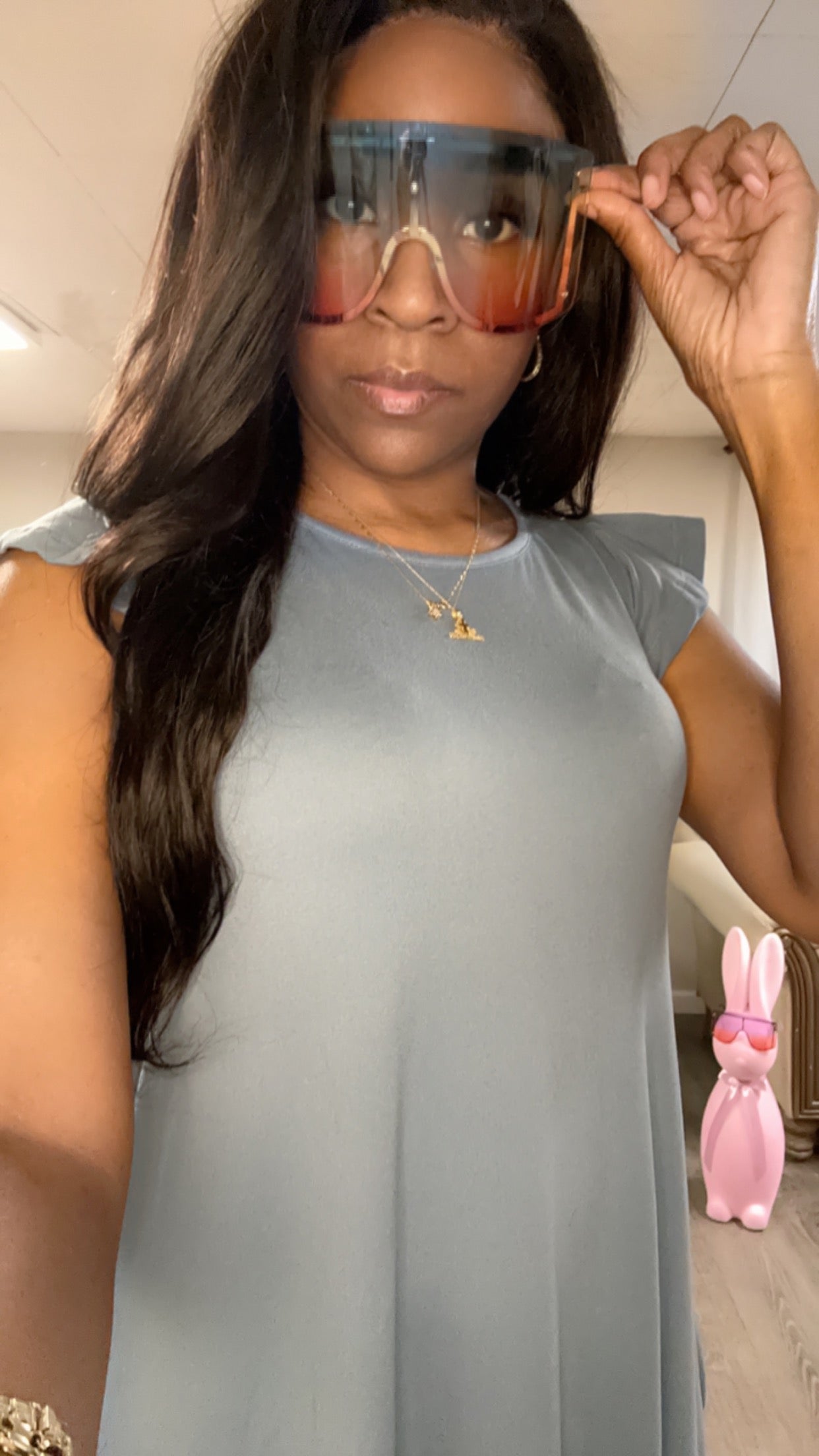 Cute gradient oversized shades