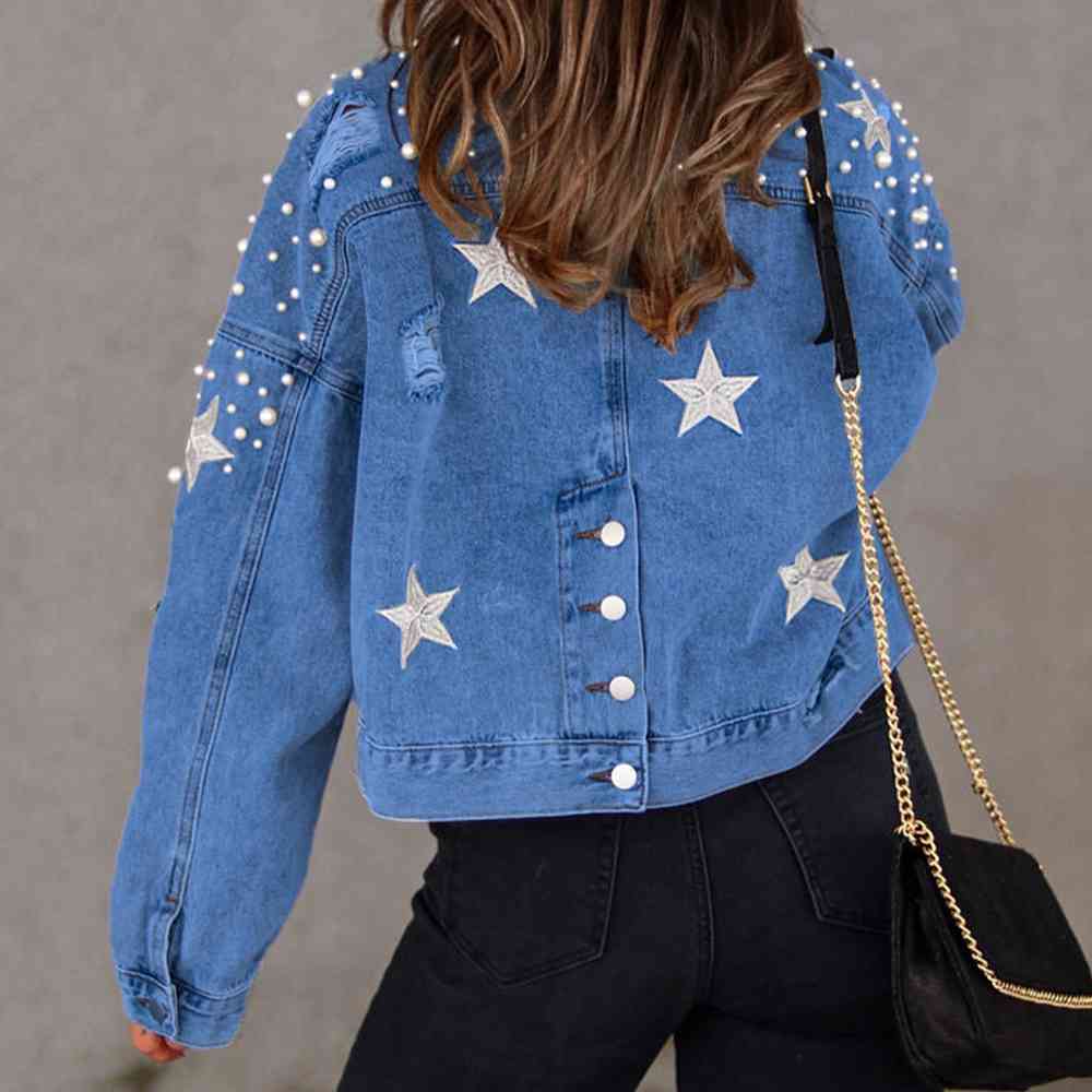 Beaded Denim Jacket