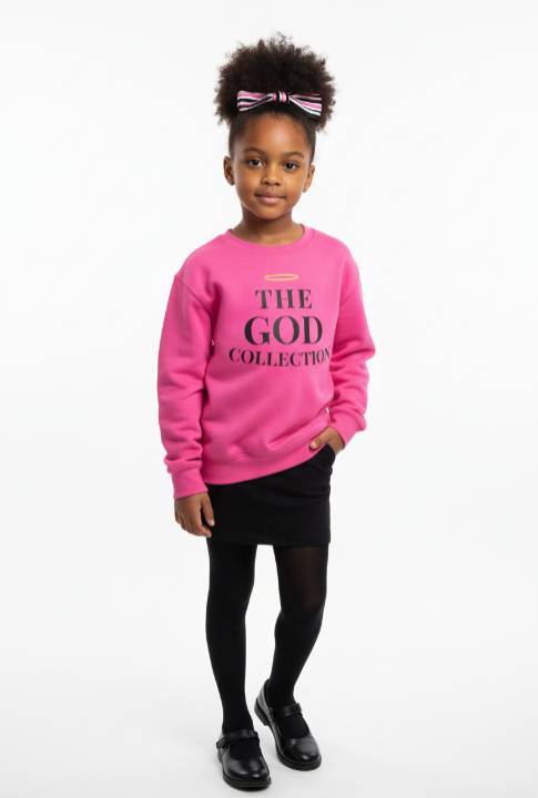 Beautiful Purple T-SHIRT with Gold words reading The GOD Collection