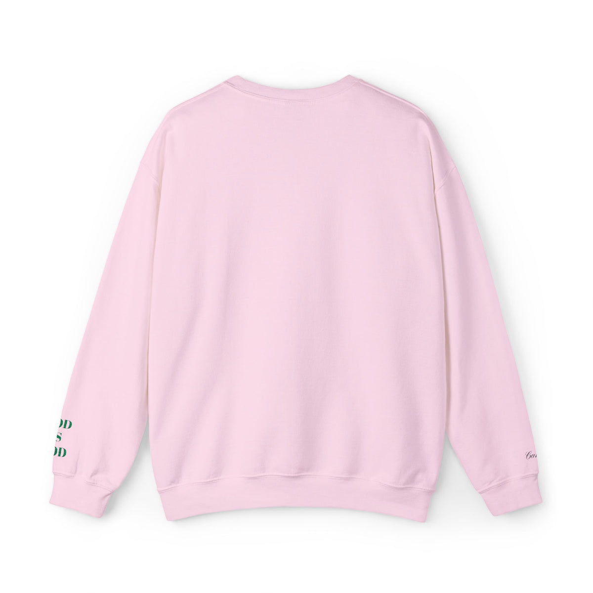 God God Crewneck Sweatshirt — Minimal Faith Graphic Pullover
