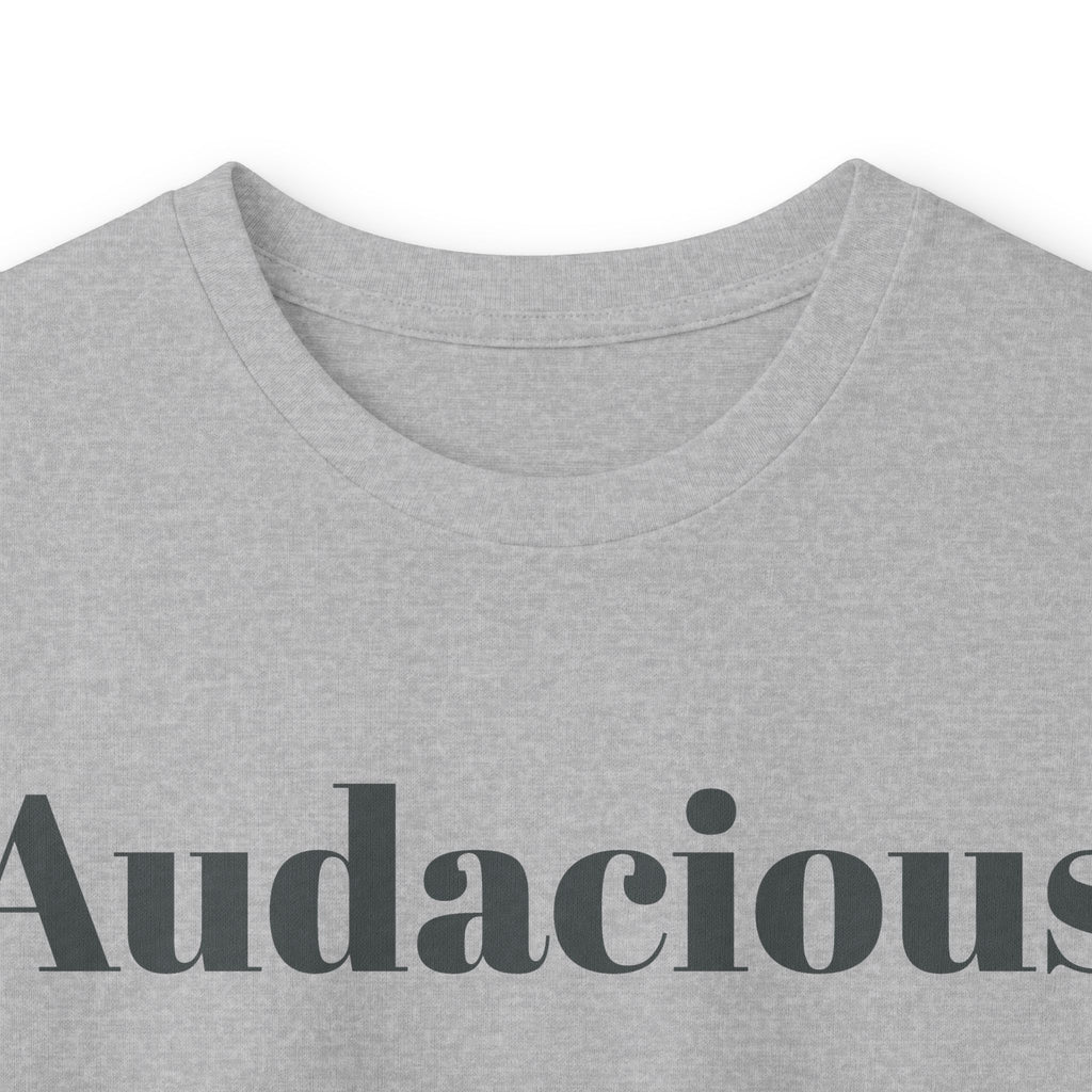 Audacious Long Sleeve Tee — "Audacious in God" Inspirational Faith Shirt