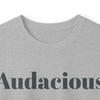 Audacious Long Sleeve Tee — "Audacious in God" Inspirational Faith Shirt