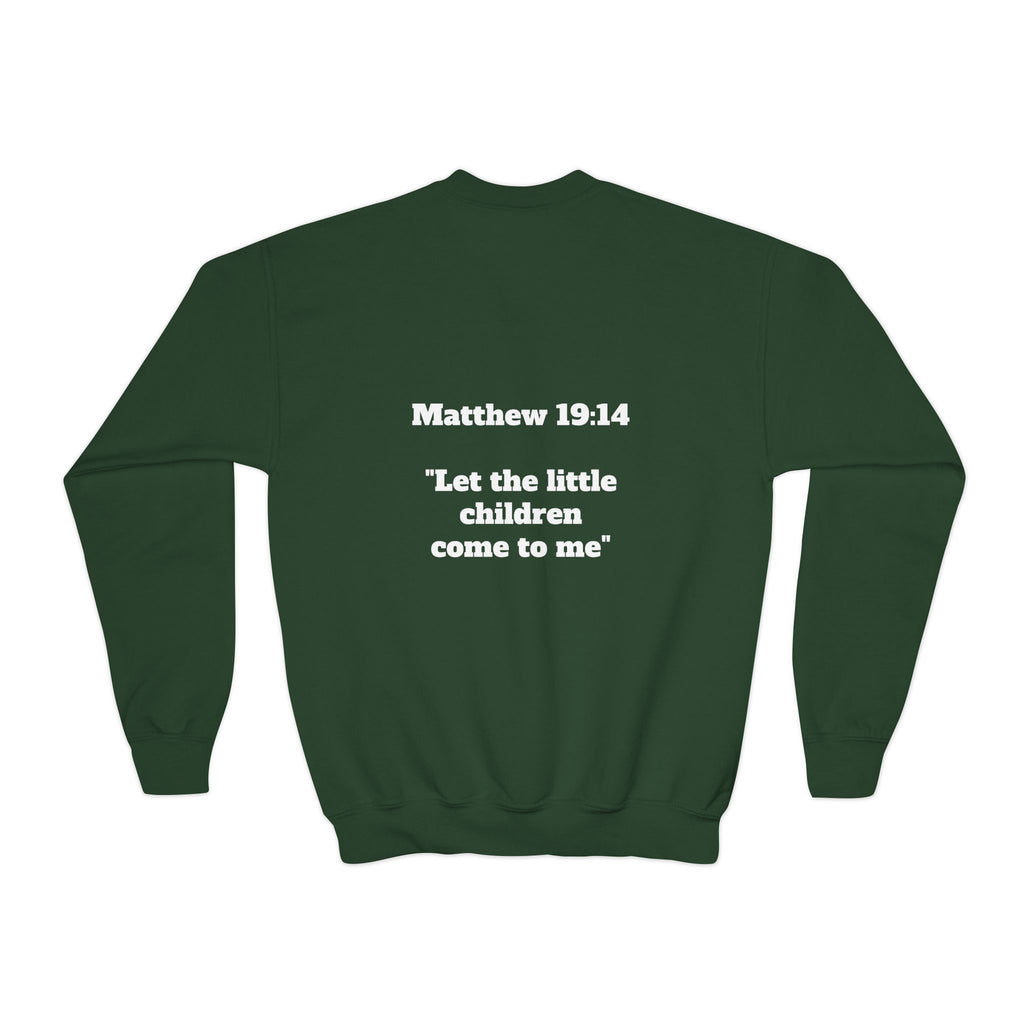 Matthew 19: 14 Youth  Sweatshirt