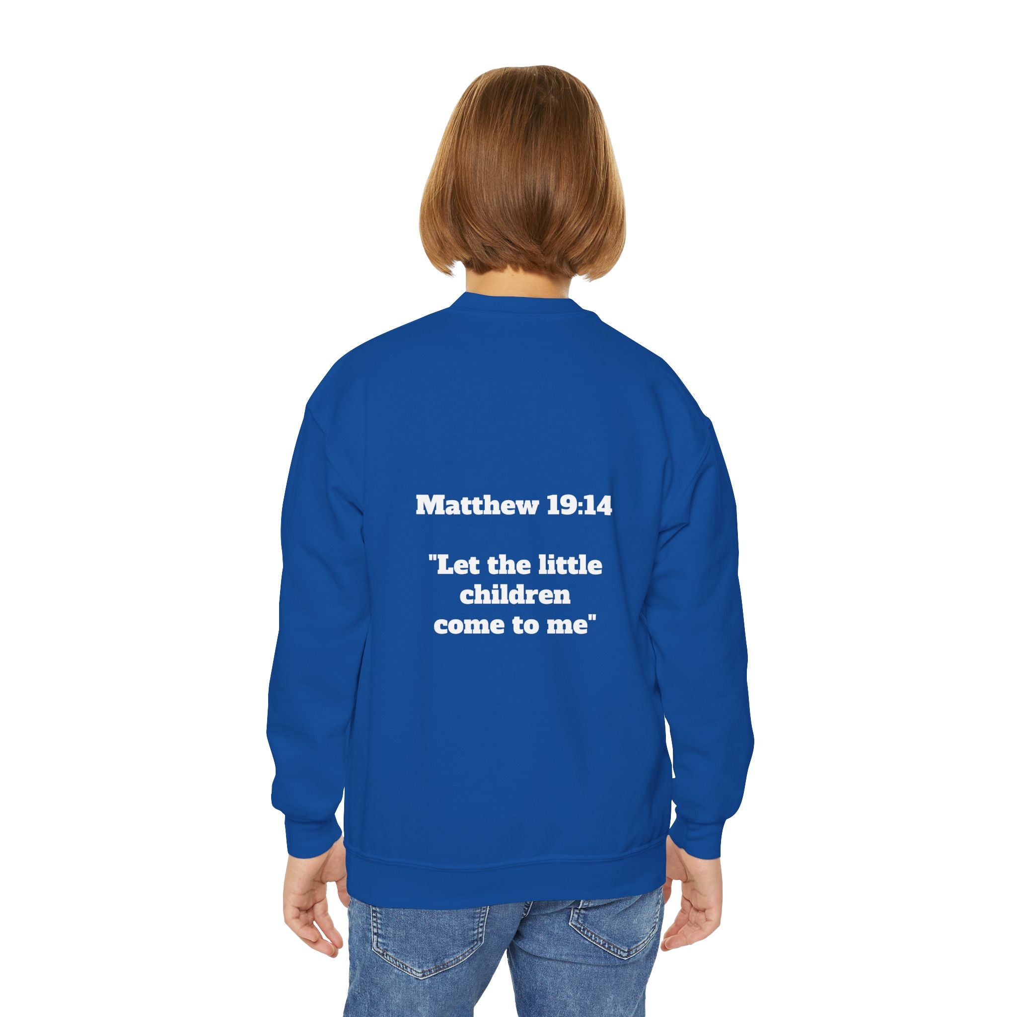Matthew 19: 14 Youth  Sweatshirt