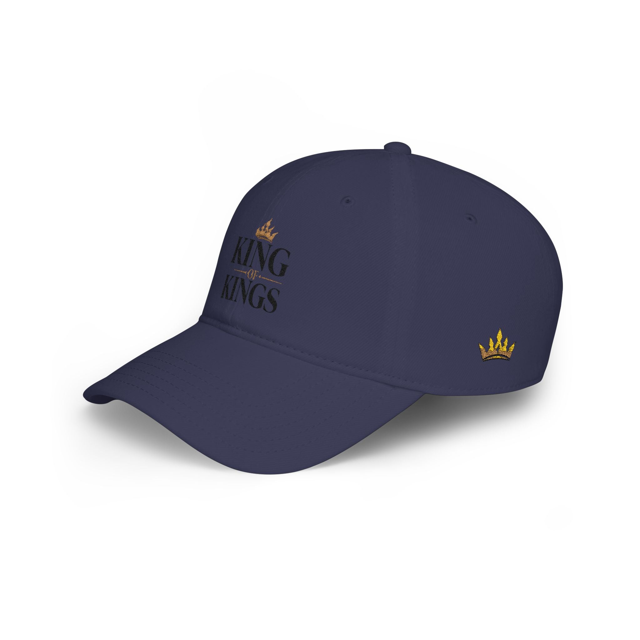 King of Kings Revelation 19:16 Baseball Cap — Embroidered Crown Hat