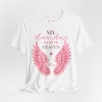 My Earth Angel Went to Heaven Mom Tee —  Angel Wings T‑Shirt