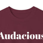 Audacious Long Sleeve Tee — "Audacious in God" Inspirational Faith Shirt
