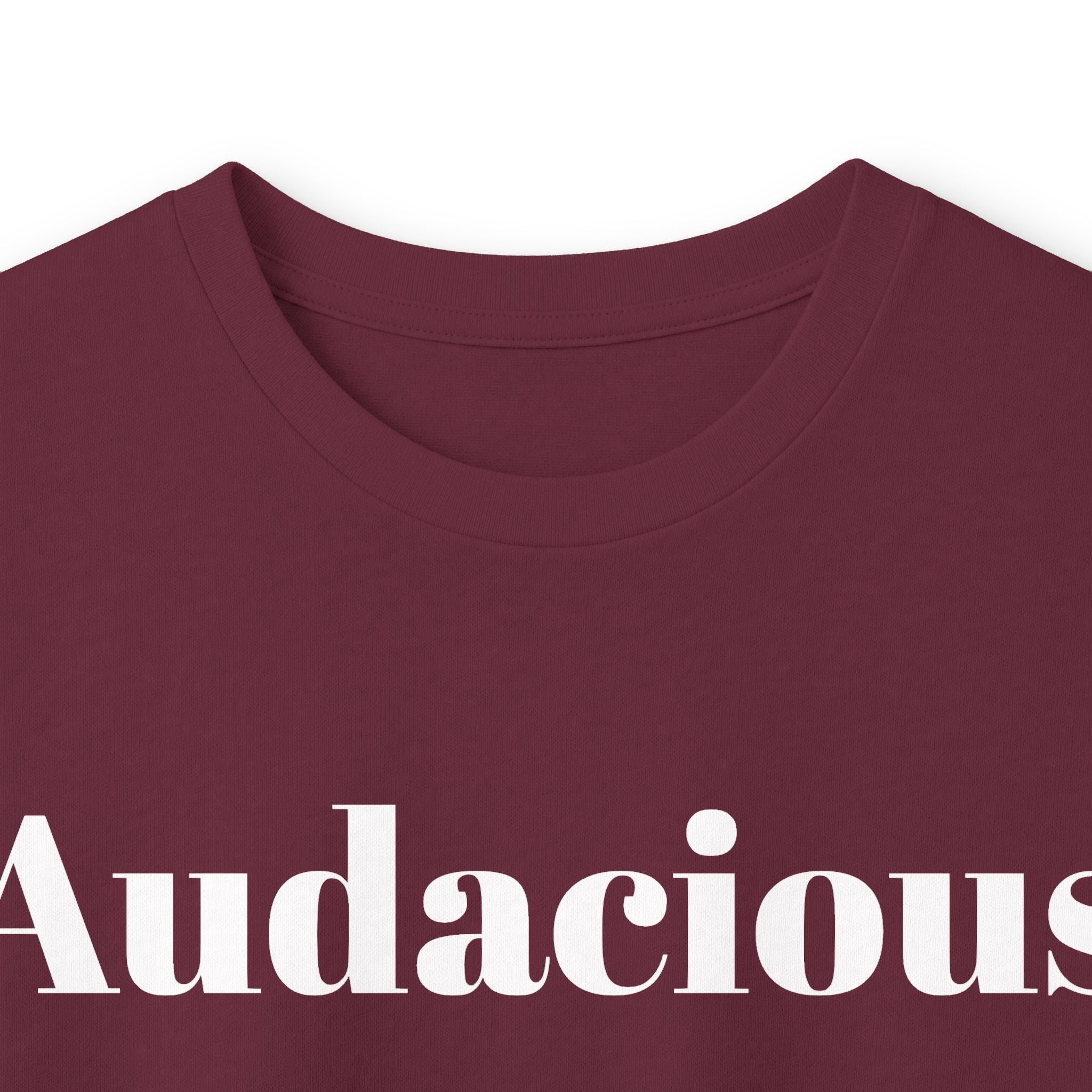 Audacious Long Sleeve Tee — "Audacious in God" Inspirational Faith Shirt