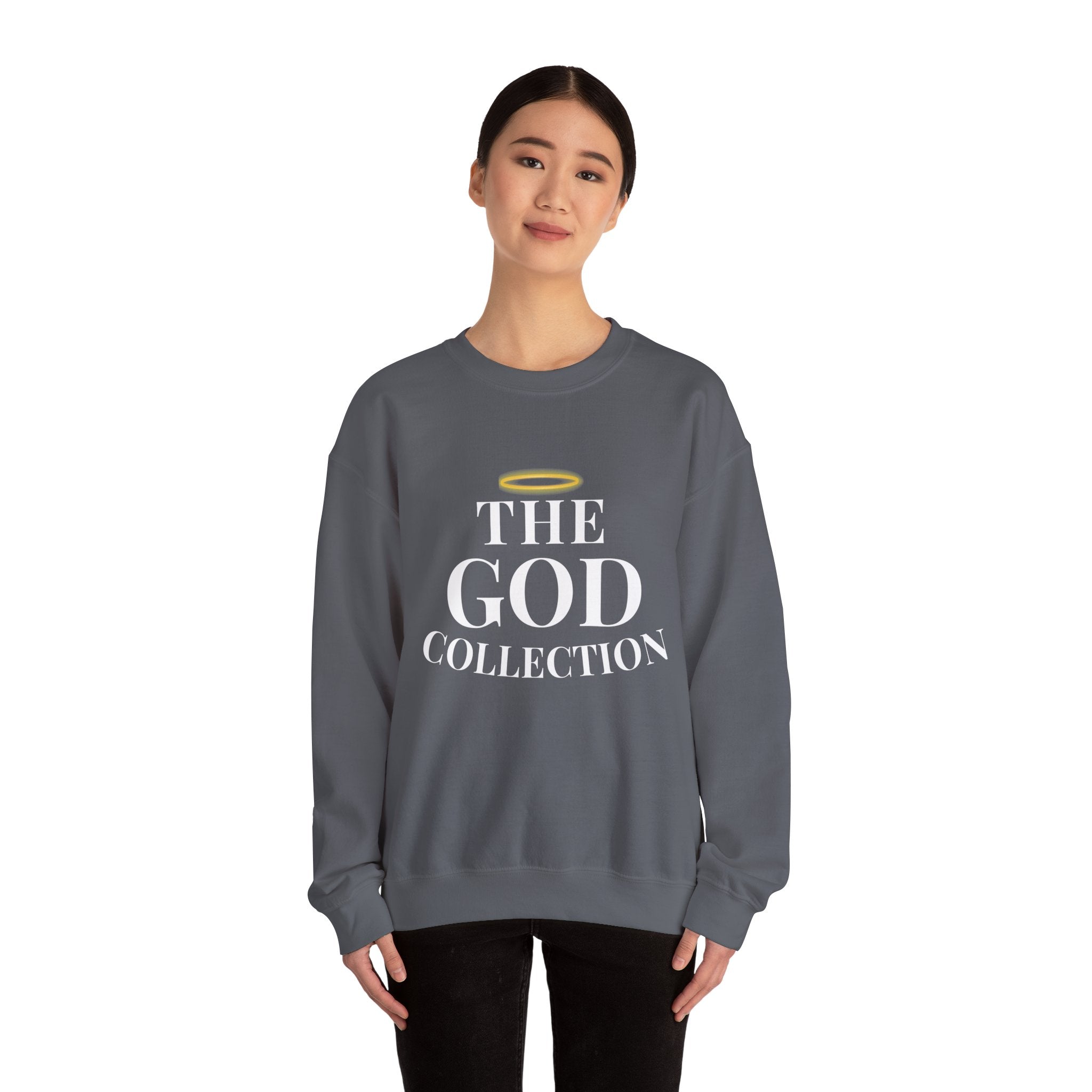 The God Collection sweatshirt | 1 John 4:4 scripture crewneck