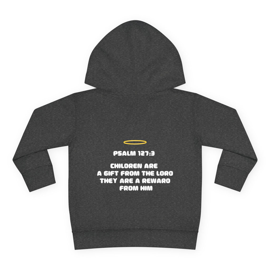 Psalm 127:3 Toddler Hoodie | Halo Graphic Pullover
