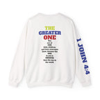 The God Collection sweatshirt | 1 John 4:4 scripture crewneck