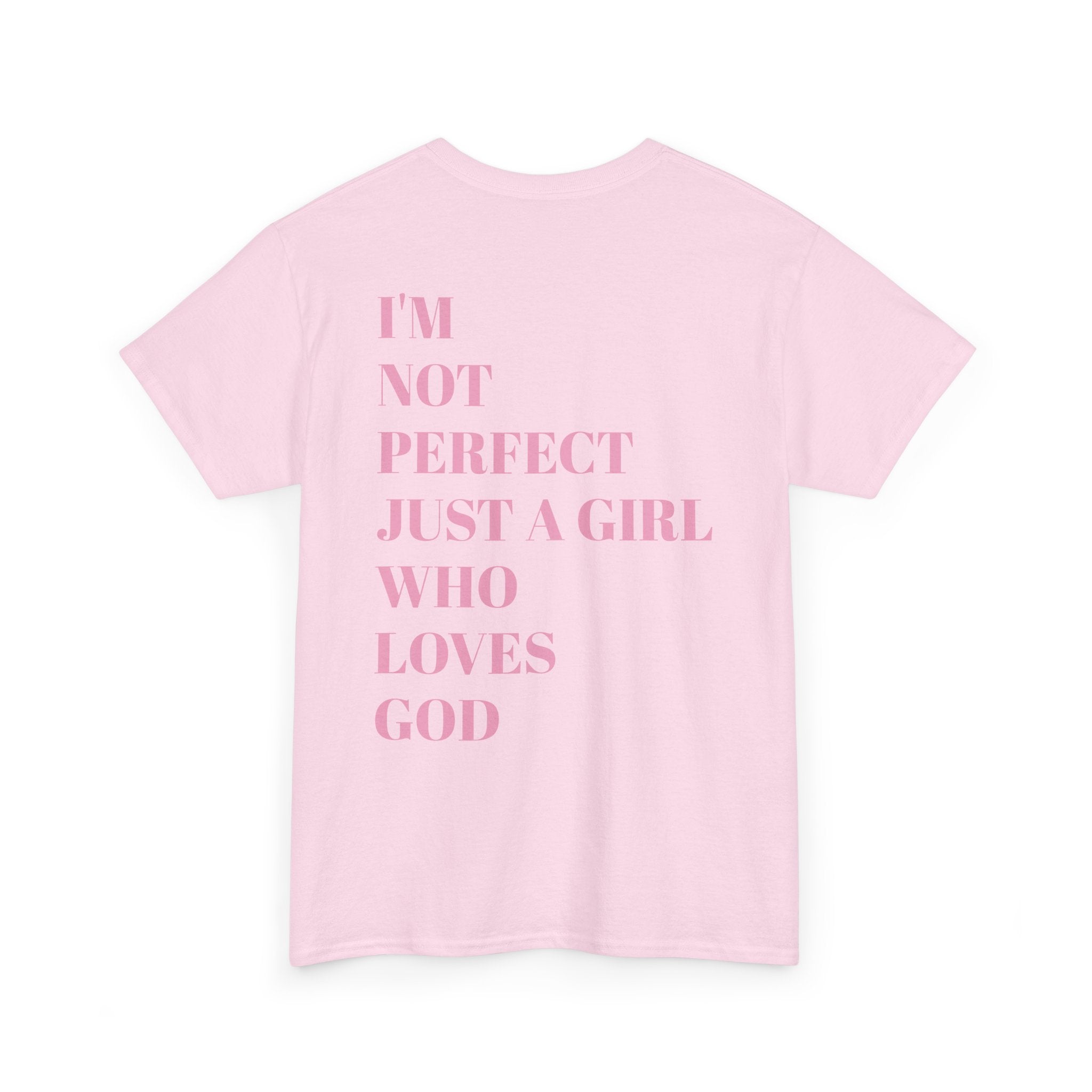Just a girl who love God Heavy Cotton Tee