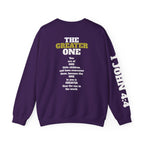 The God Collection sweatshirt | 1 John 4:4 scripture crewneck