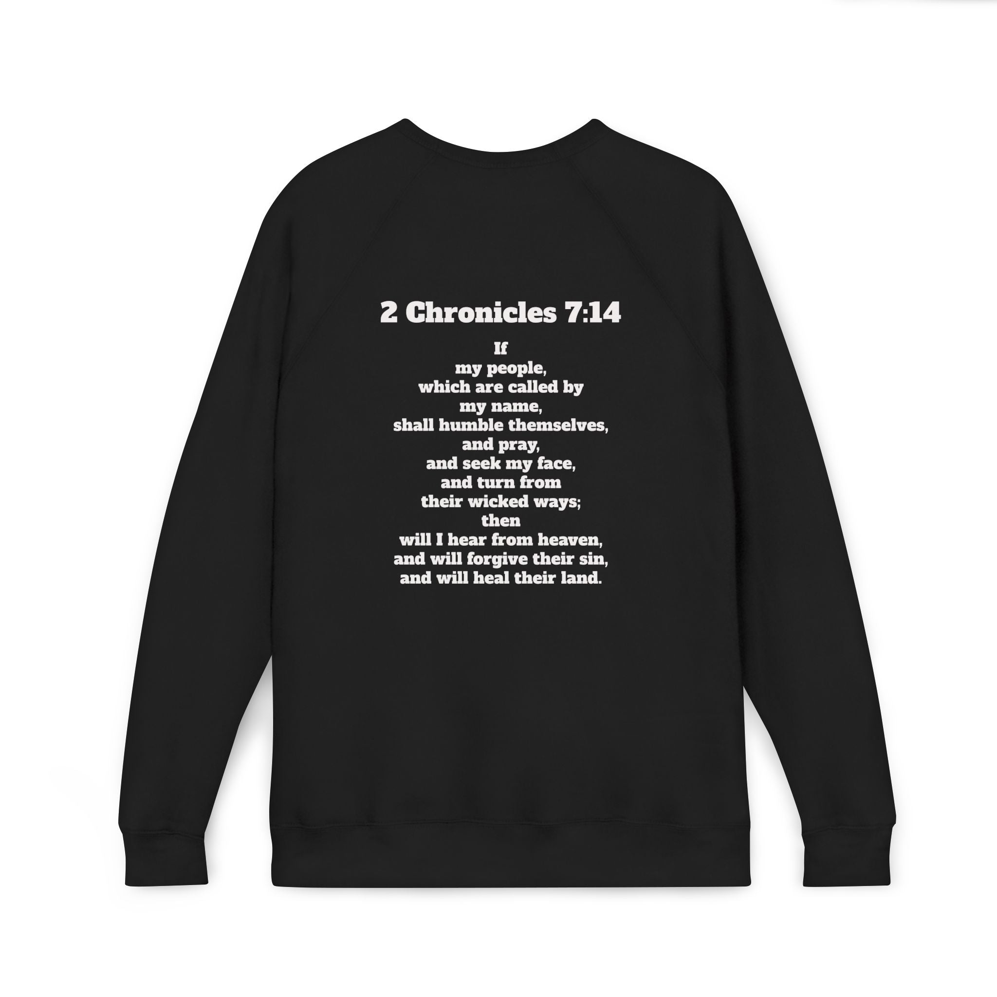 2 Chronicles 7:14 Fleece Raglan Sweatshirt