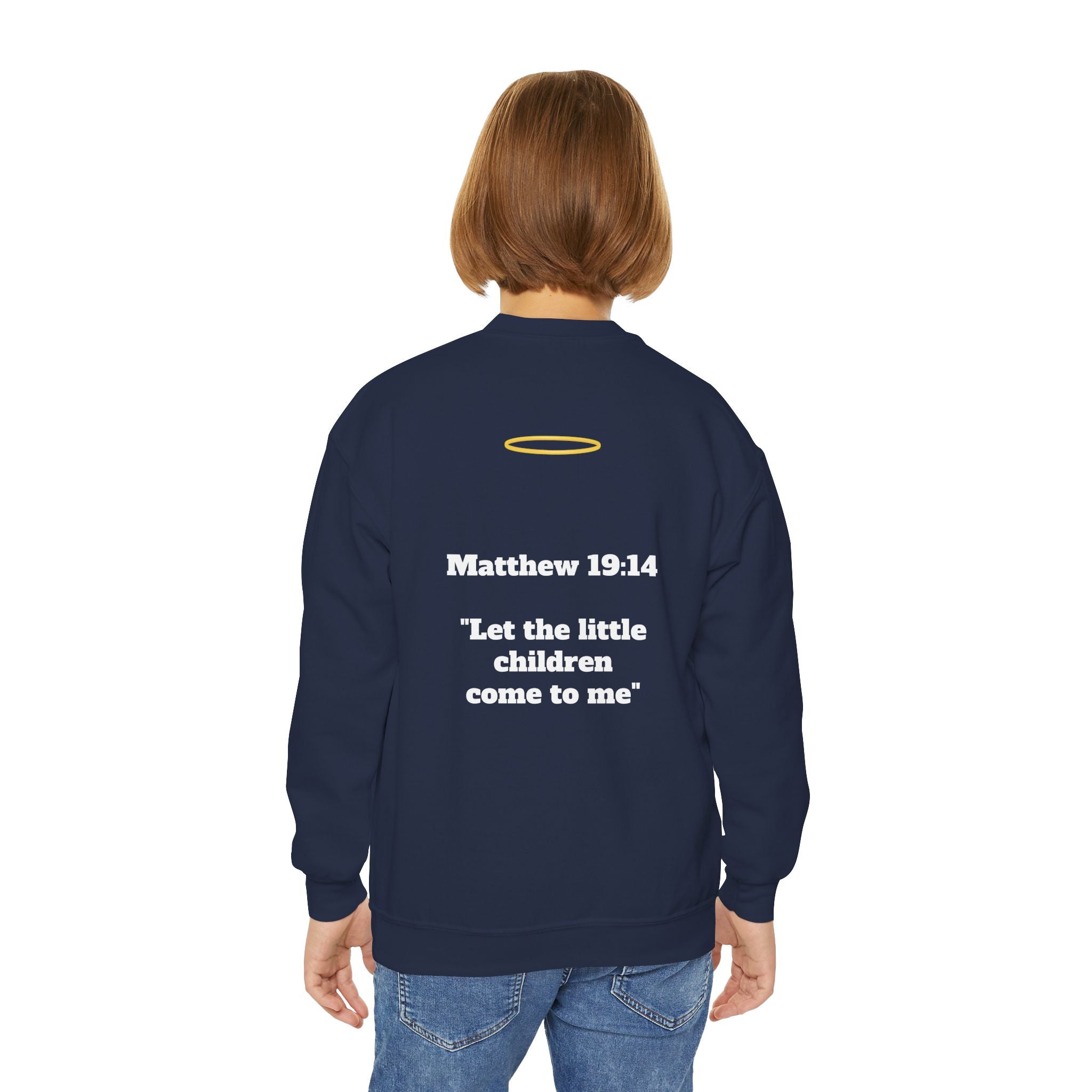Matthew 19: 14 Youth  Sweatshirt