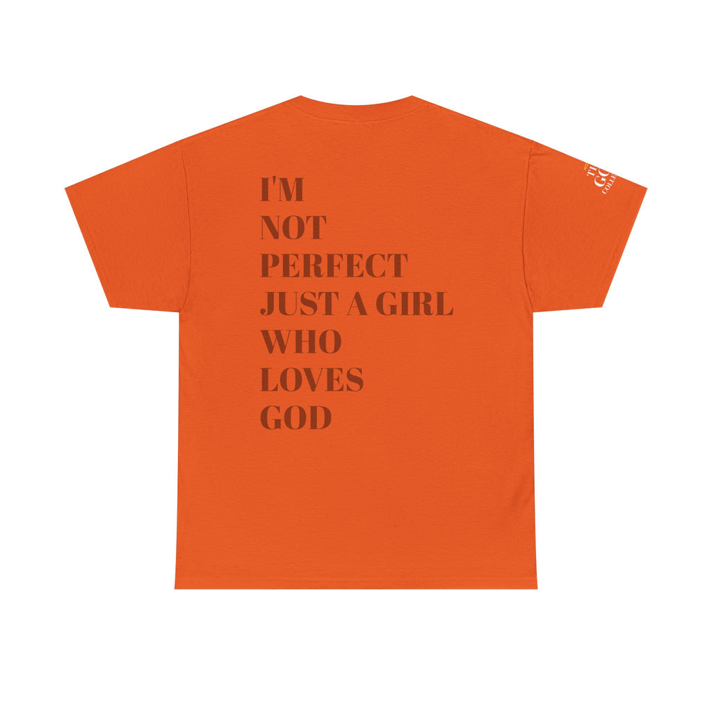 Just a girl who love God Heavy Cotton Tee