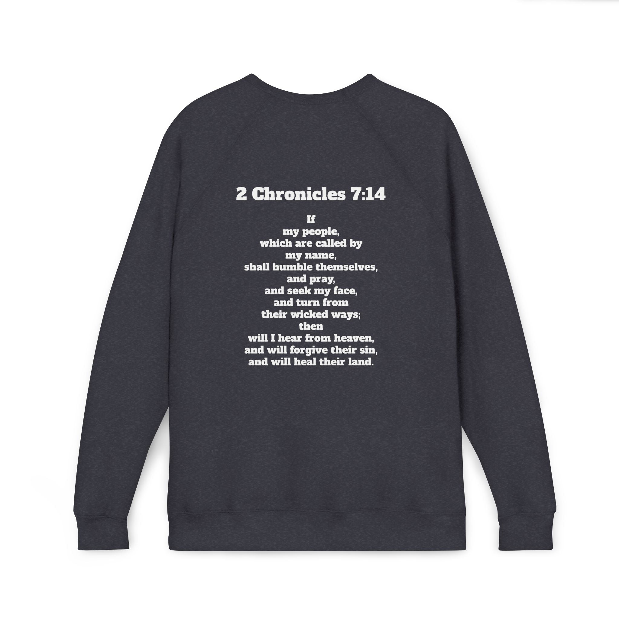 2 Chronicles 7:14 Fleece Raglan Sweatshirt