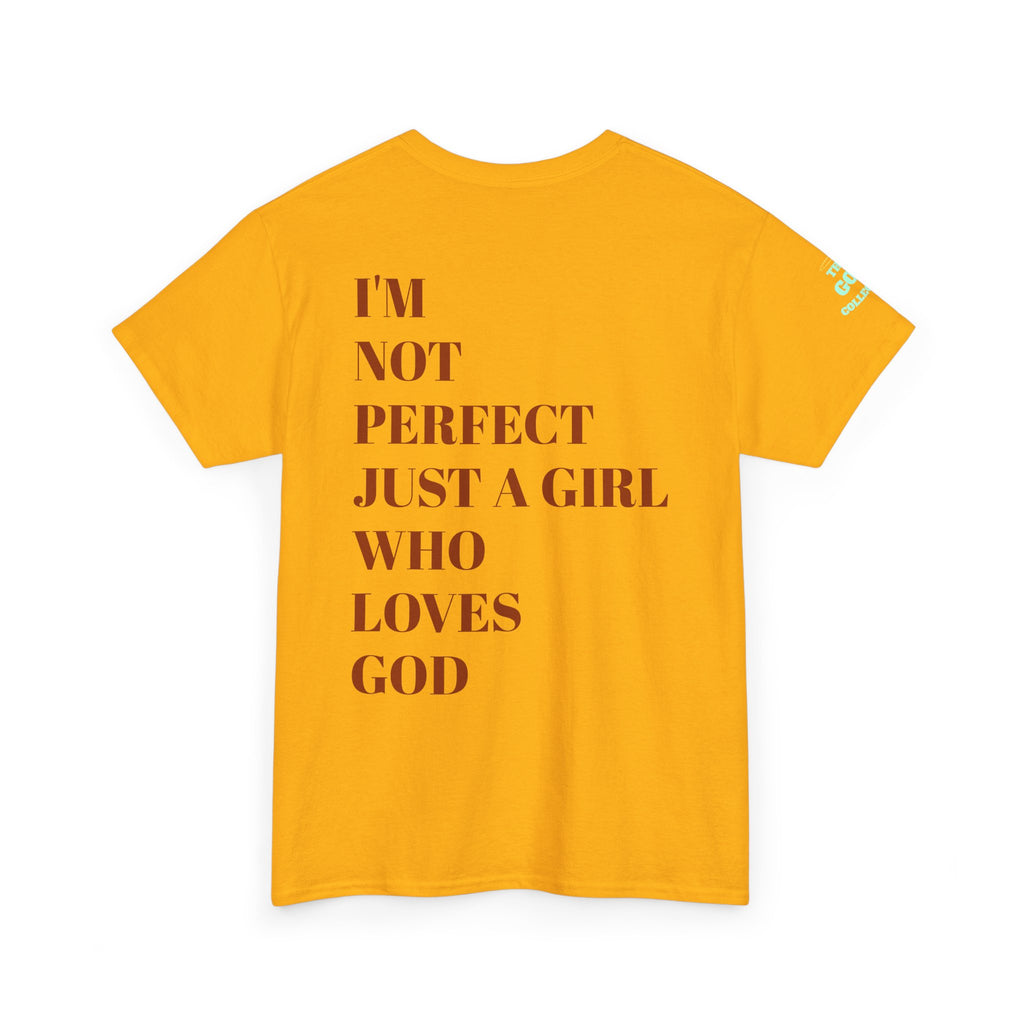 Just a girl who love God Heavy Cotton Tee