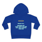 Psalm 127:3 Toddler Hoodie | Halo Graphic Pullover