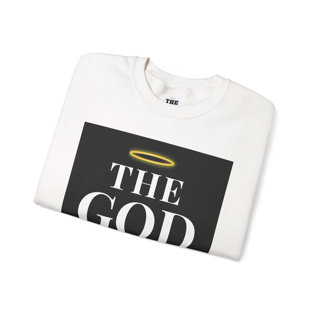 Crewneck Sweatshirt — "The God Collection" Christian Scripture Design (Matthew 6:33, "Above All")