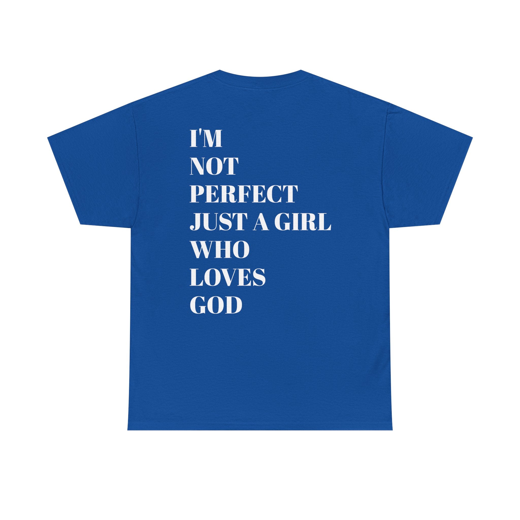 Just a girl who love God Heavy Cotton Tee