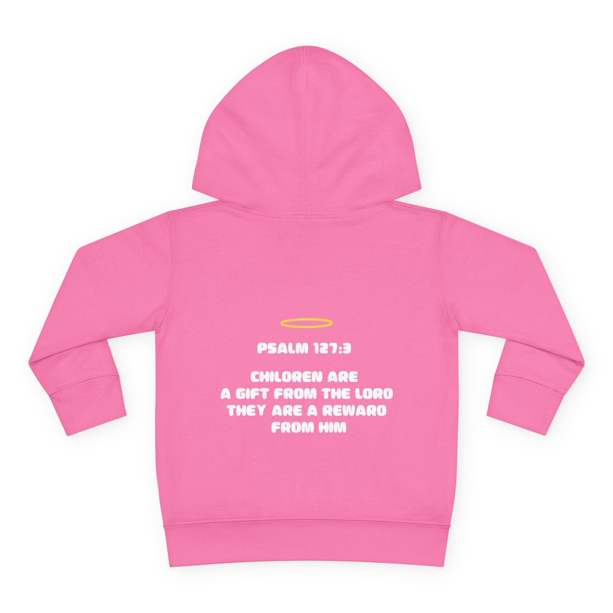 Psalm 127:3 Toddler Hoodie | Halo Graphic Pullover