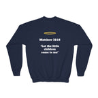 Matthew 19: 14 Youth  Sweatshirt