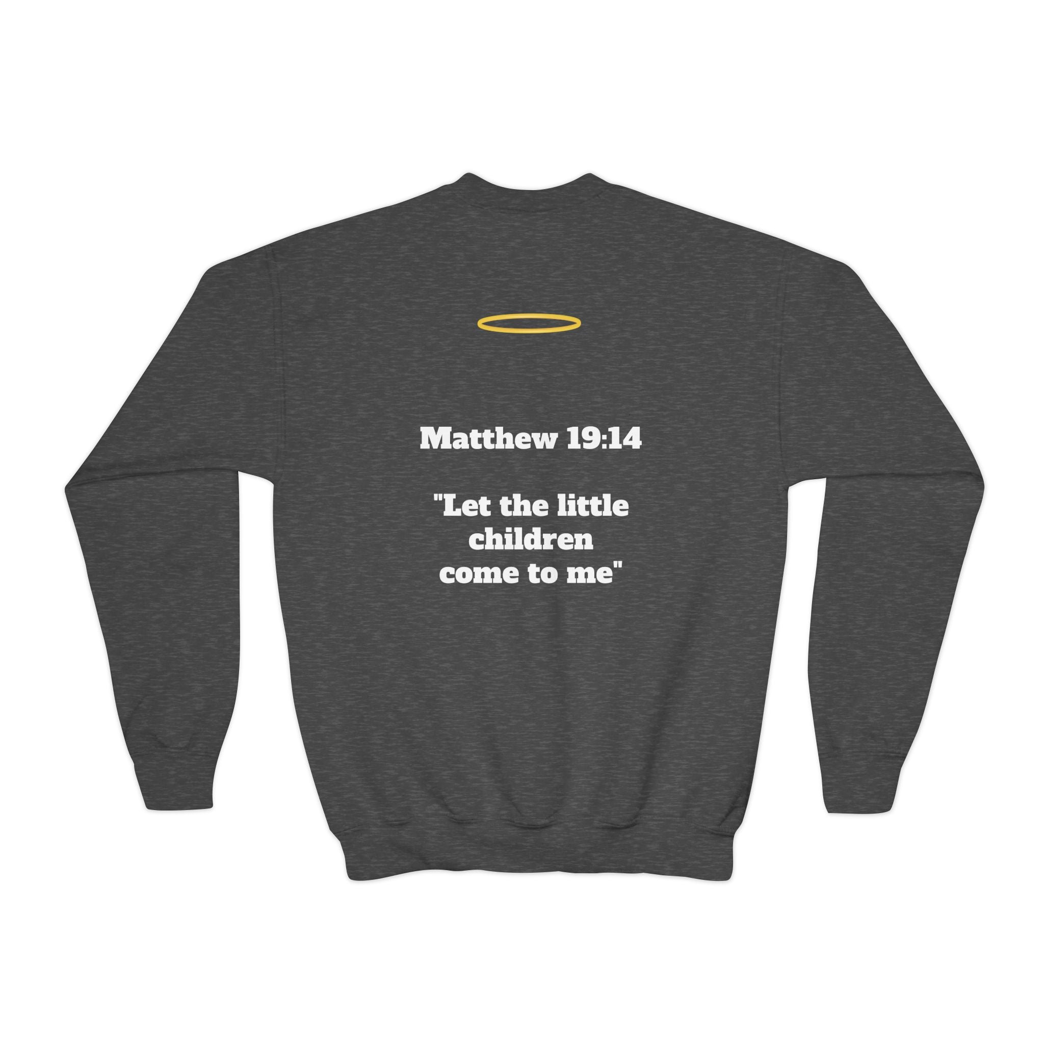 Matthew 19: 14 Youth  Sweatshirt