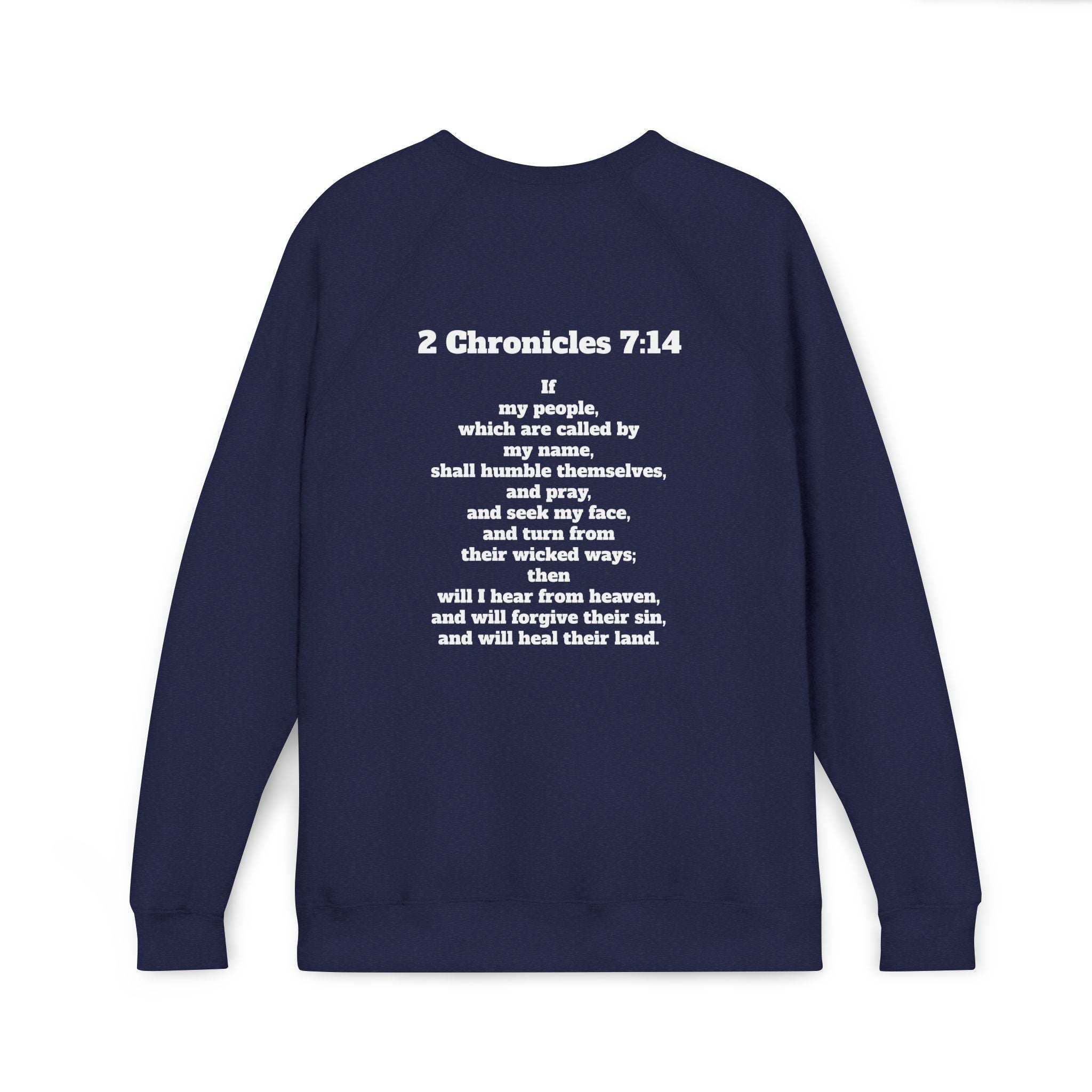 2 Chronicles 7:14 Fleece Raglan Sweatshirt