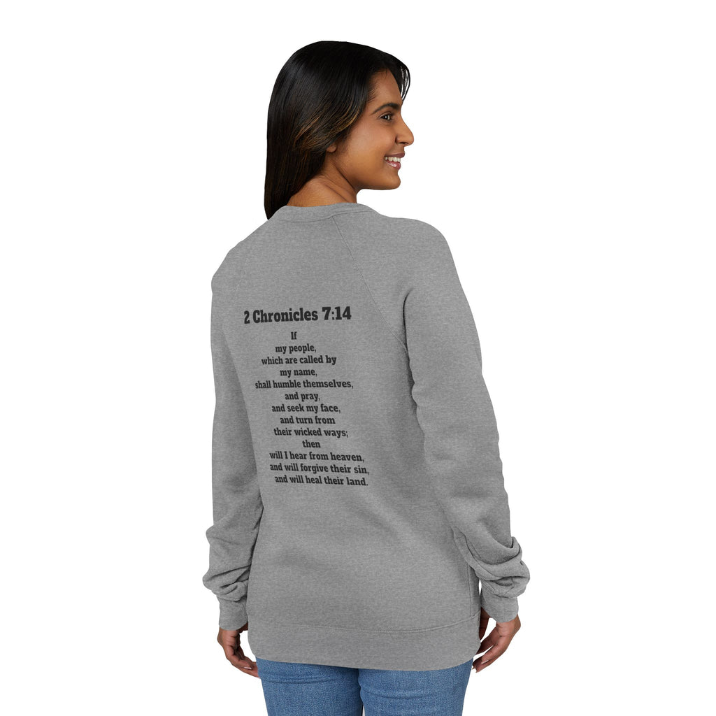 2 Chronicles 7:14 Fleece Raglan Sweatshirt