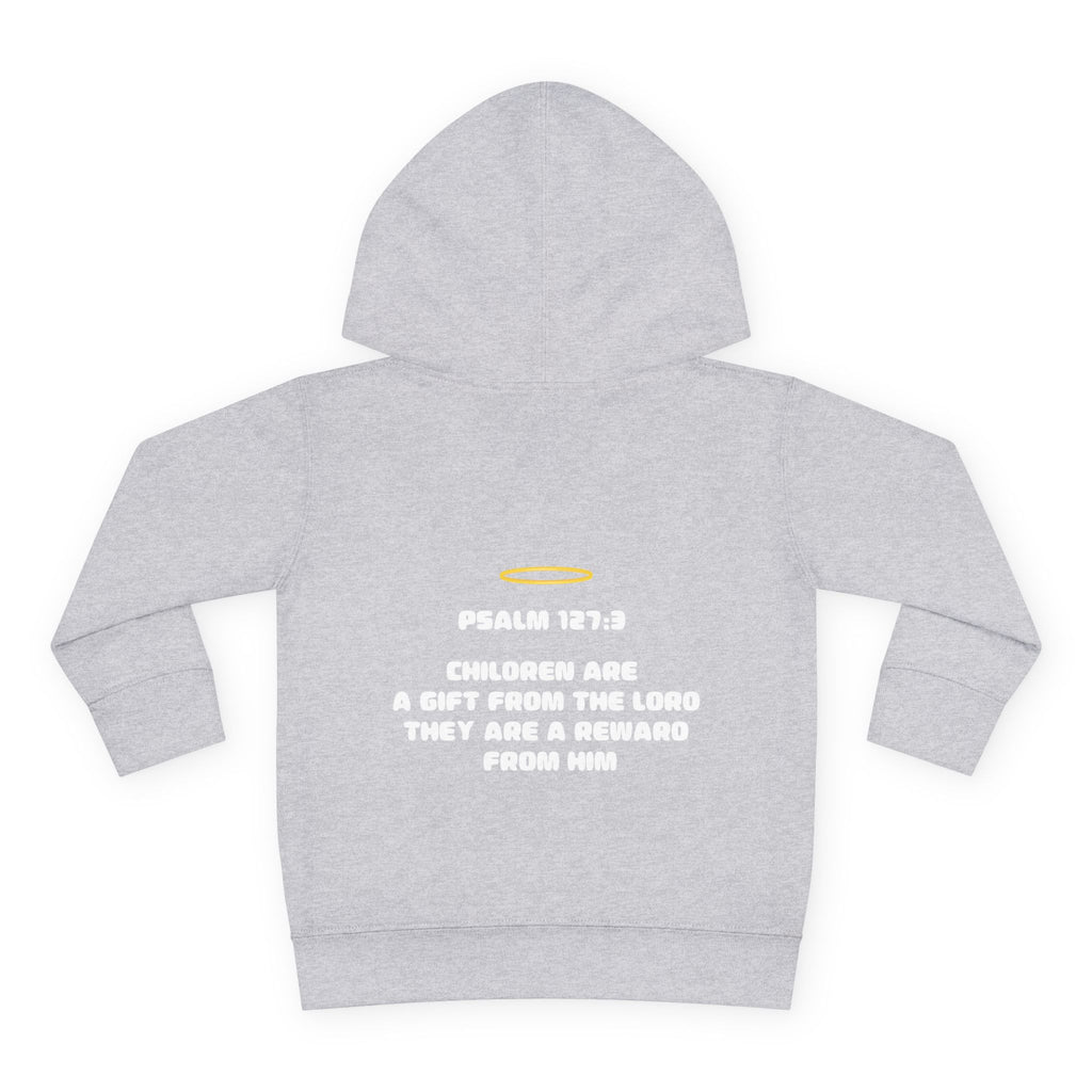 Psalm 127:3 Toddler Hoodie | Halo Graphic Pullover
