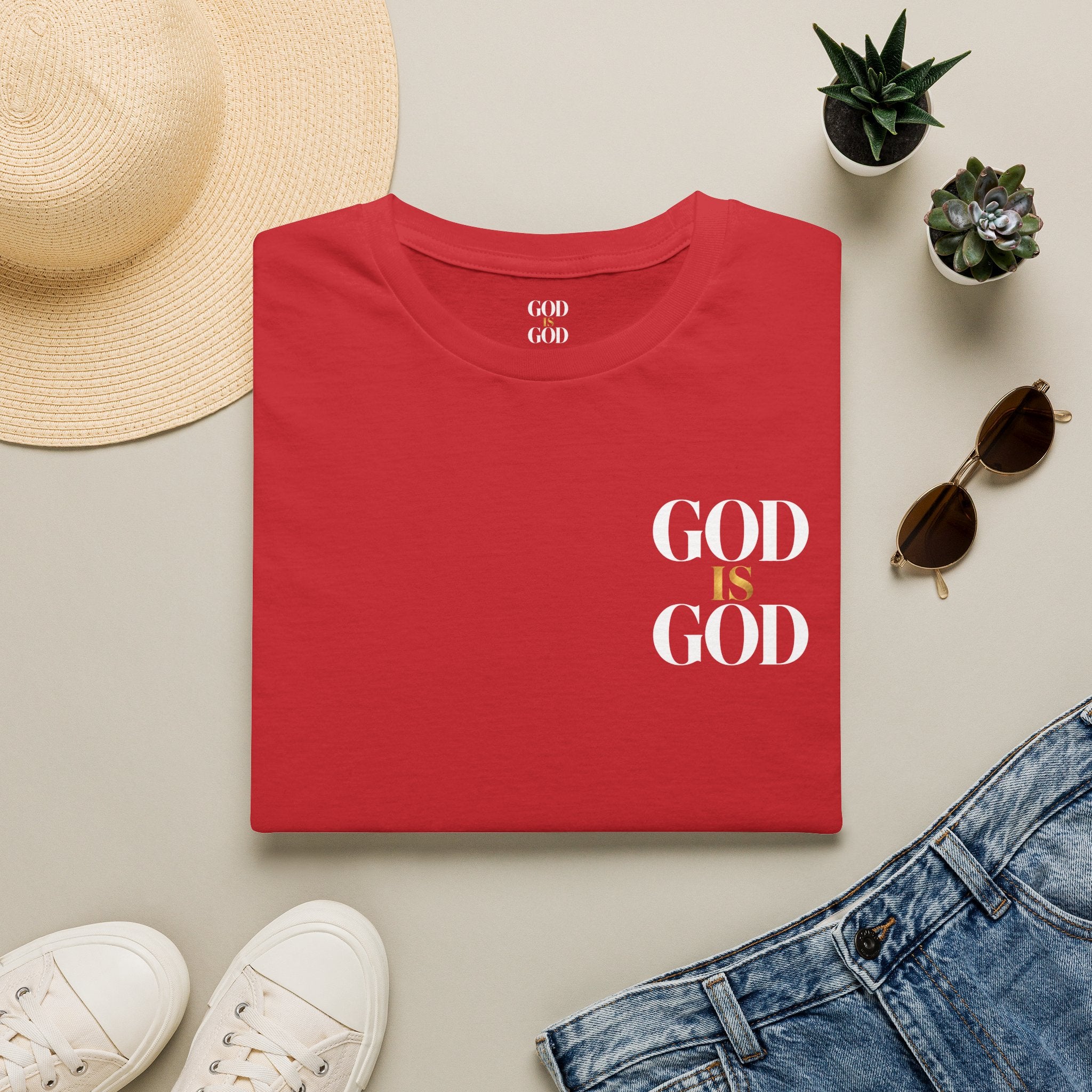 God Is God T-Shirt — Faith Inspired Minimalist Christian Tee