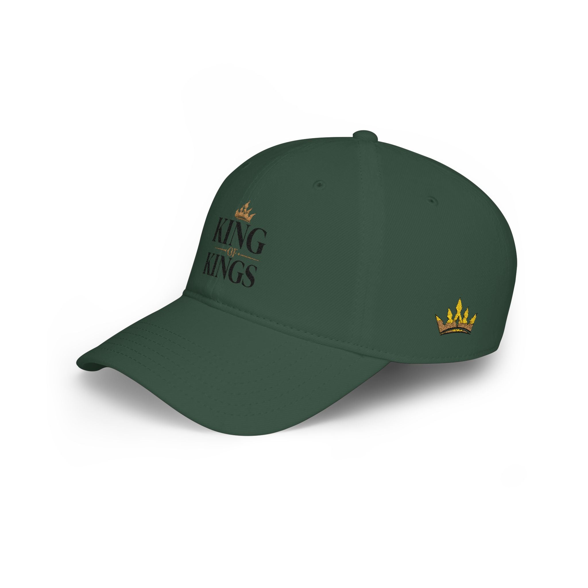 King of Kings Revelation 19:16 Baseball Cap — Embroidered Crown Hat