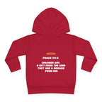 Psalm 127:3 Toddler Hoodie | Halo Graphic Pullover