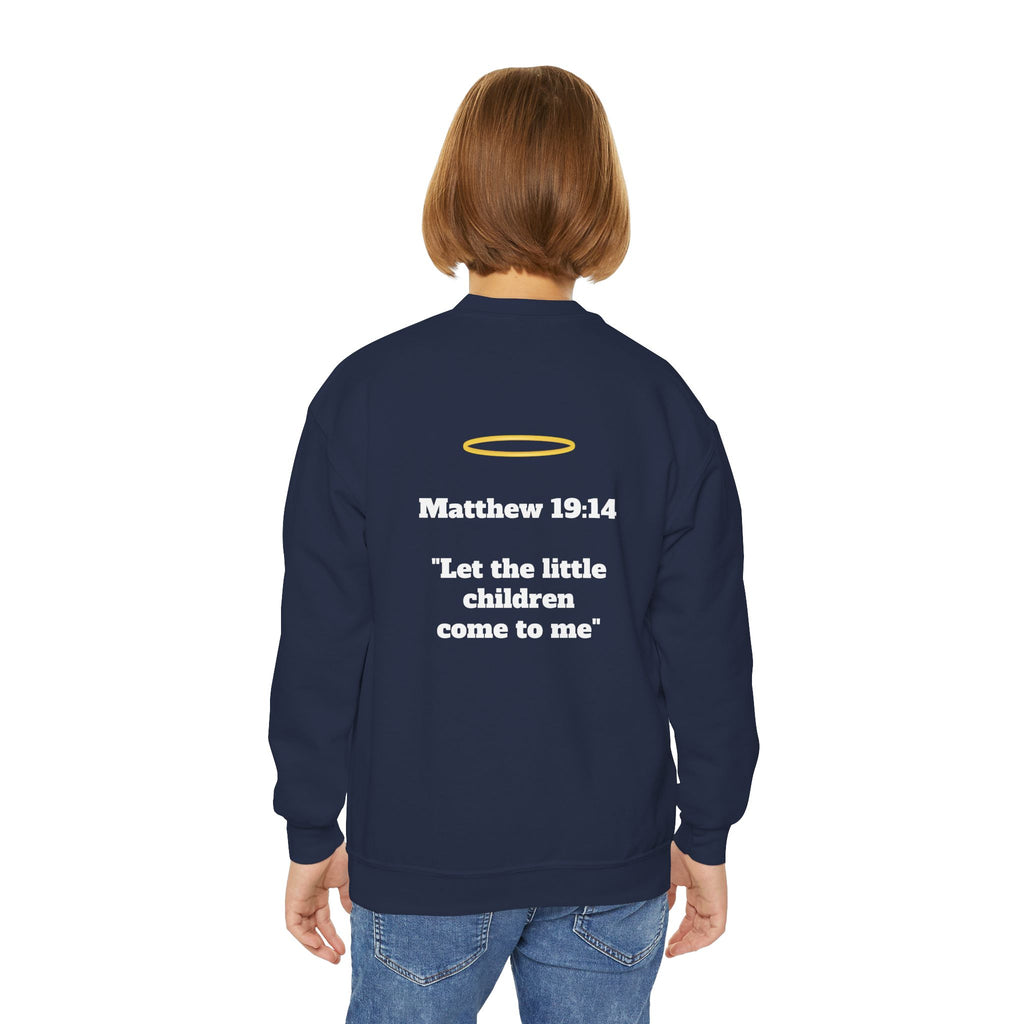 Matthew 19: 14 Youth  Sweatshirt