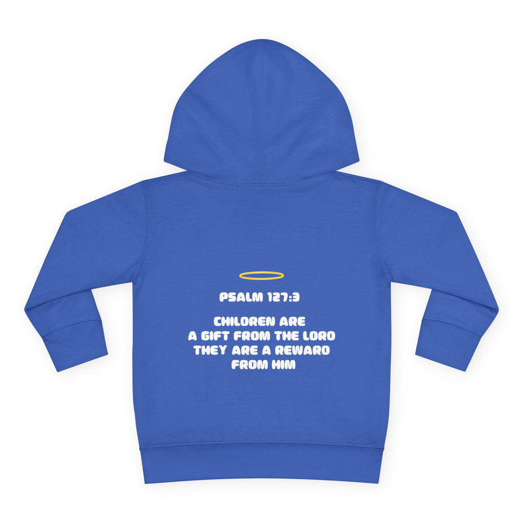 Psalm 127:3 Toddler Hoodie | Halo Graphic Pullover