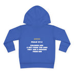 Psalm 127:3 Toddler Hoodie | Halo Graphic Pullover
