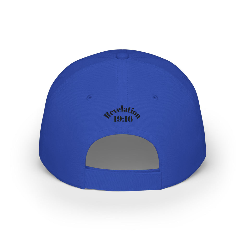 King of Kings Revelation 19:16 Baseball Cap — Embroidered Crown Hat