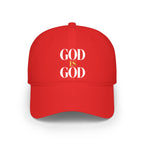 GOD IS GOD  Embroidered Cap — Christian Faith Baseball Hat