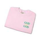 God God Crewneck Sweatshirt — Minimal Faith Graphic Pullover