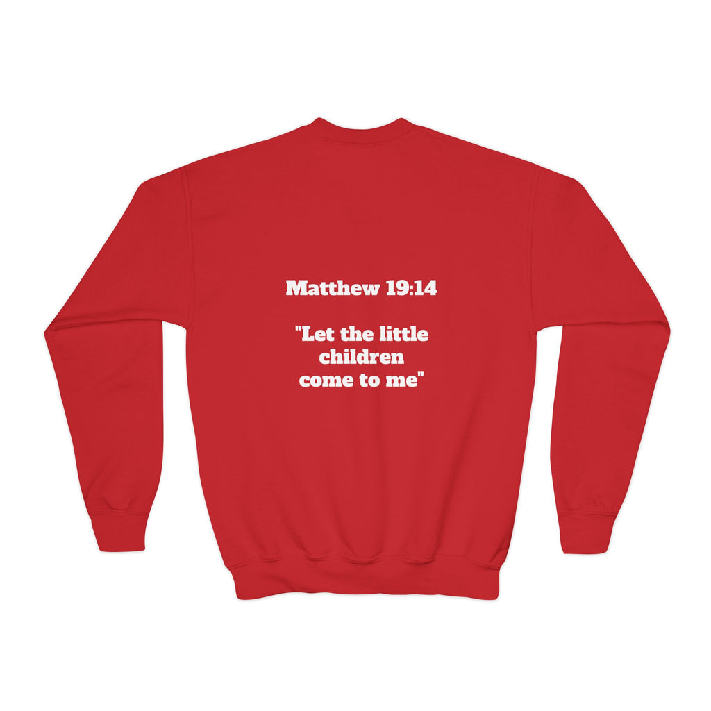 Matthew 19: 14 Youth  Sweatshirt