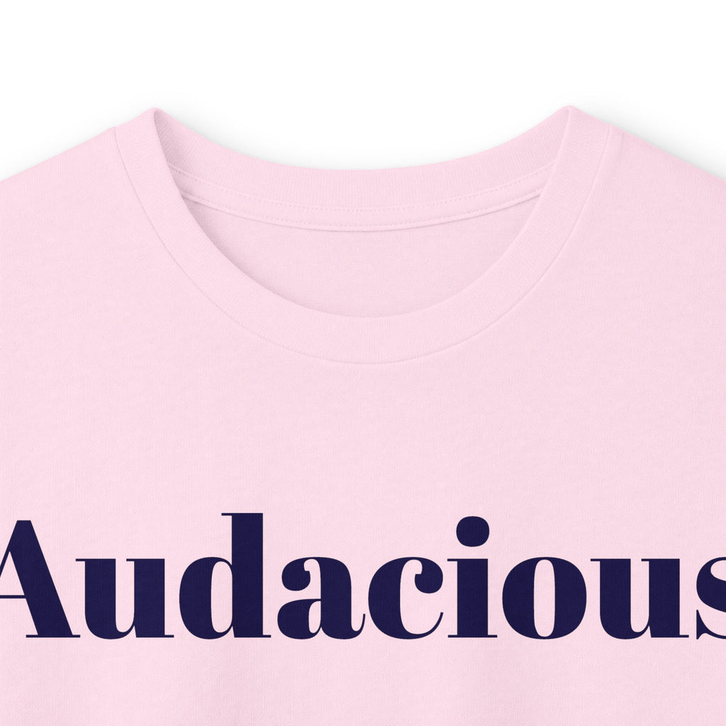 Audacious Long Sleeve Tee — "Audacious in God" Inspirational Faith Shirt