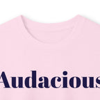 Audacious Long Sleeve Tee — "Audacious in God" Inspirational Faith Shirt