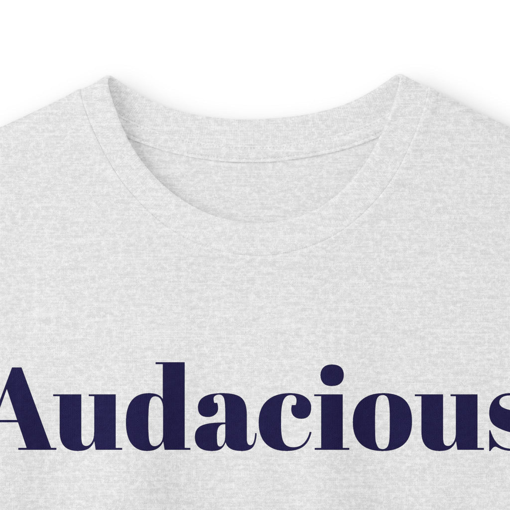 Audacious Long Sleeve Tee — "Audacious in God" Inspirational Faith Shirt