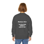 Matthew 19: 14 Youth  Sweatshirt