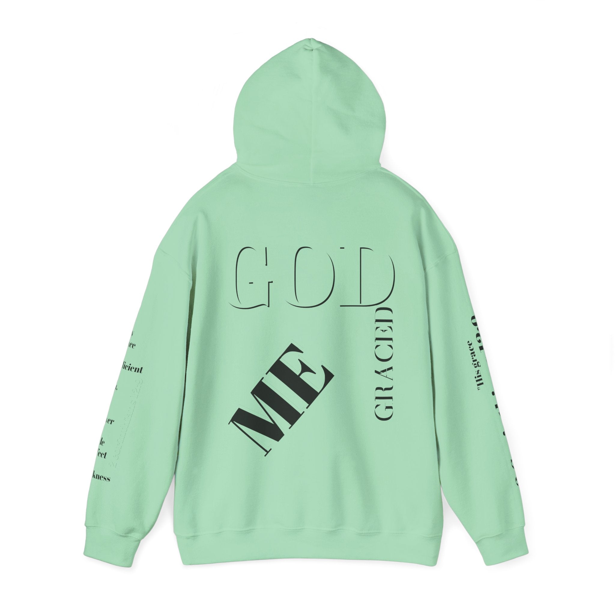 2 Corinthians 12:9 Graced Hoodie — Personalized Photo Faith Sweatshirt