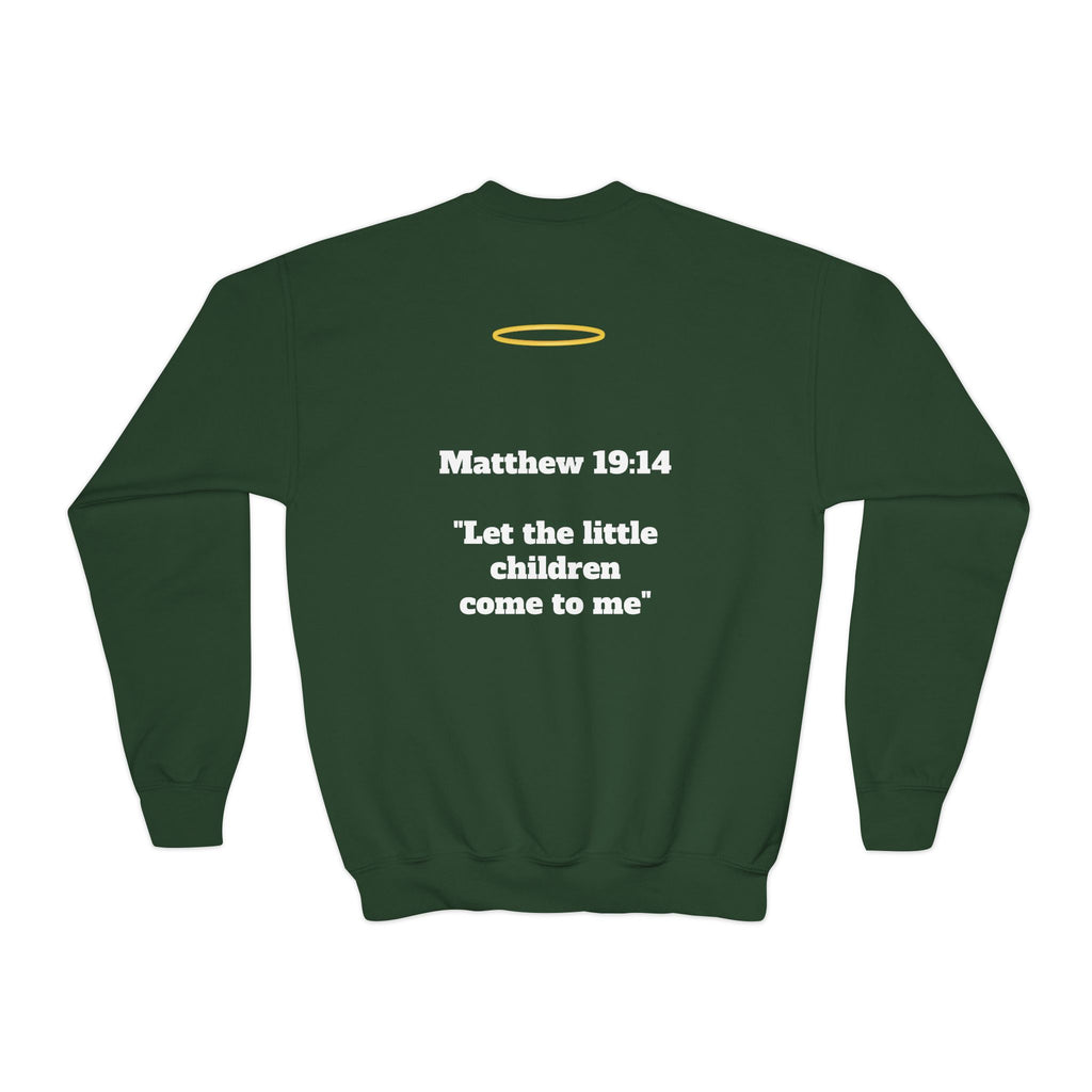 Matthew 19: 14 Youth  Sweatshirt