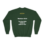 Matthew 19: 14 Youth  Sweatshirt