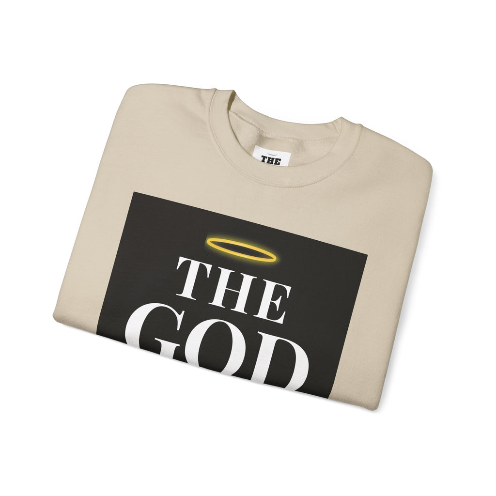 Crewneck Sweatshirt — "The God Collection" Christian Scripture Design (Matthew 6:33, "Above All")